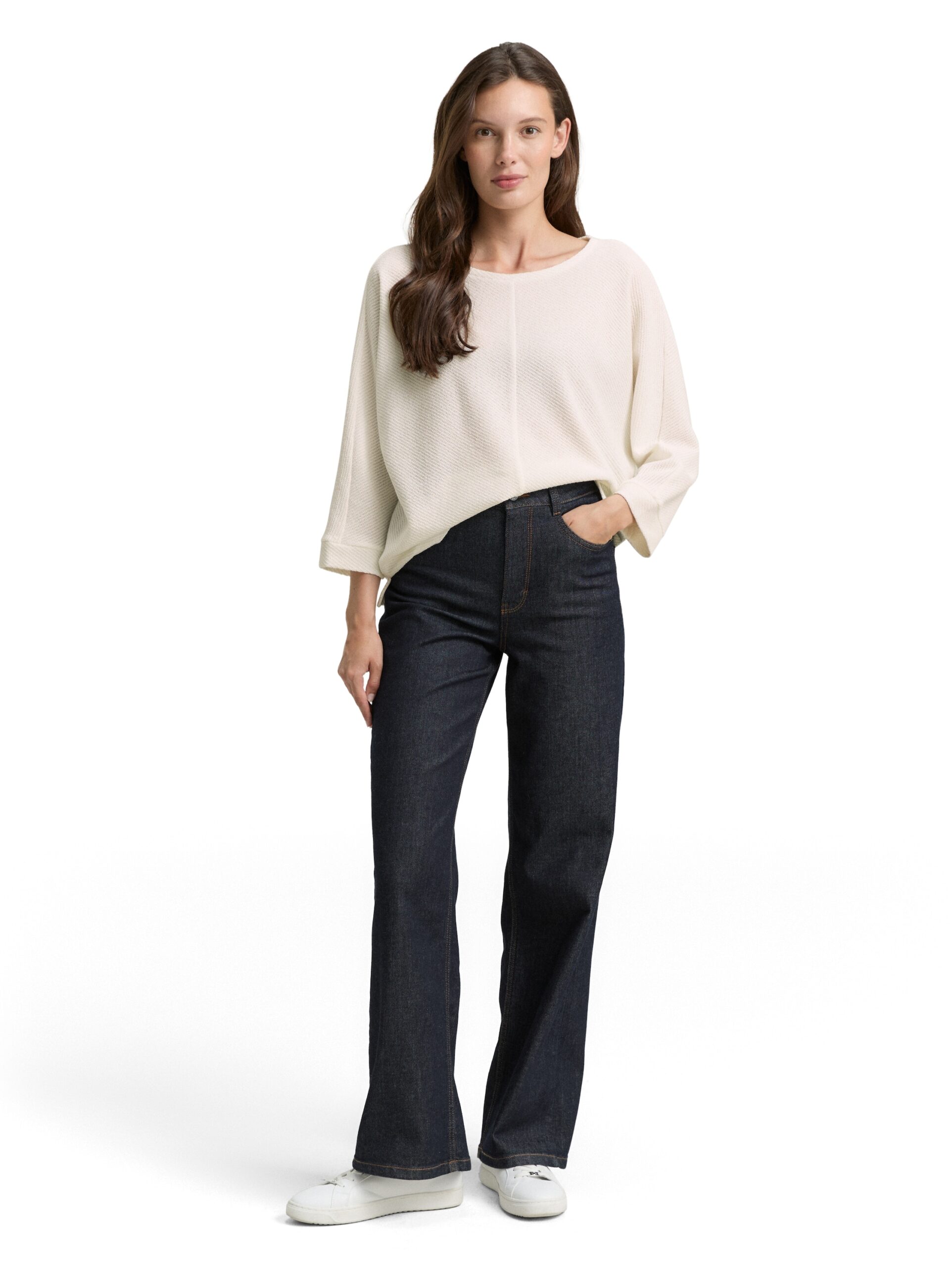 Noba: Tom Tailor Dames t-shirt 3/4-mouw