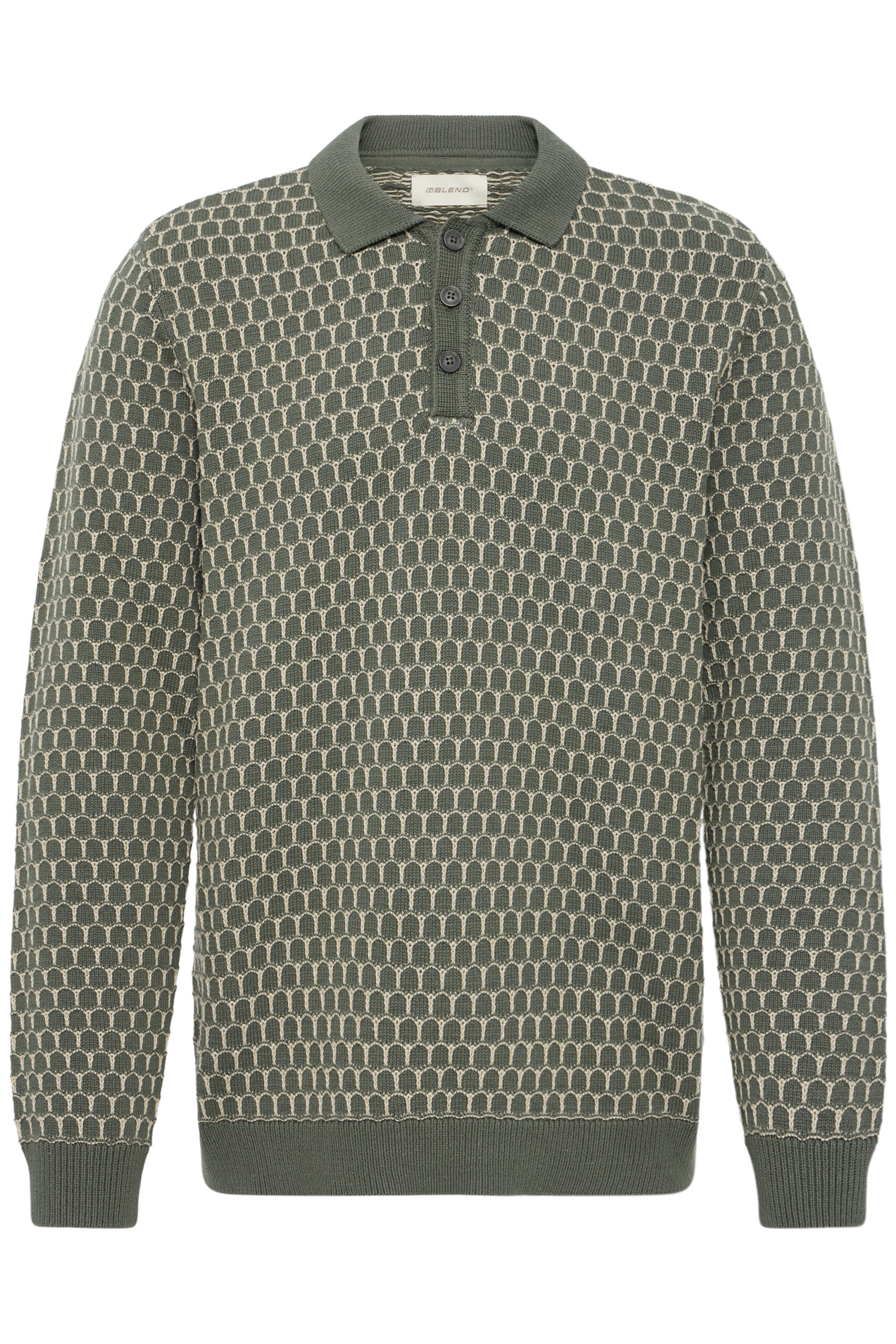 BLEND Heren Polo lange mouw